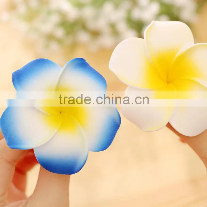 2015 Hot sale Artificial Brooch Flower,Head Flower,Frangipani hair clip/Plumeria hair clip