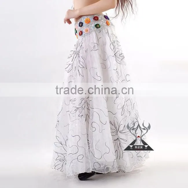 Fansy Golden Stage Performance Use belly dance gypsy skirt
