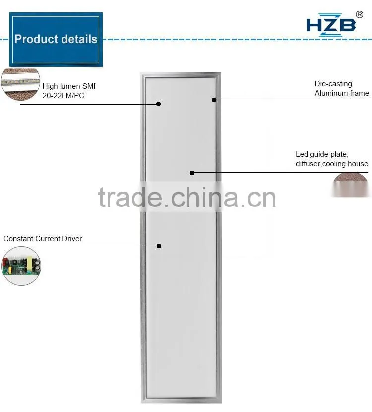 36W/48W Square 300*1200 Led Panel Light SMD 36W Indoor Led Panel Light CE ROHS Lamp