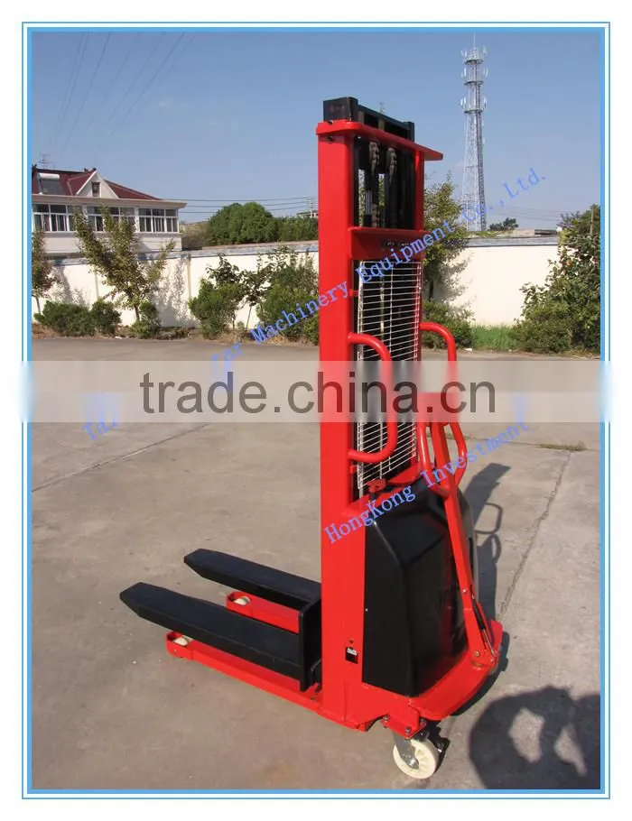 1.2 ton semi electric powered pallet forklift stacker