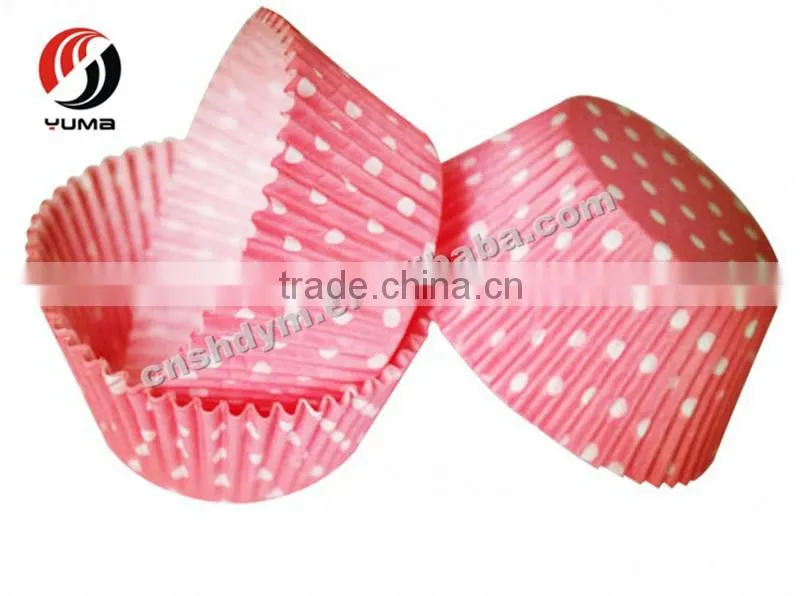 2016 hot sale colorful printed disposable round paper cake cup