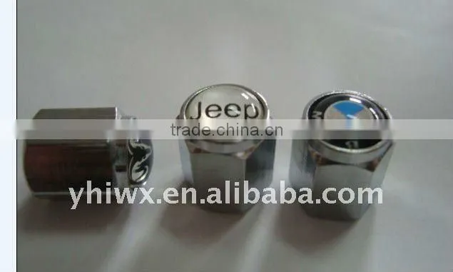 meatl car logo tire valve caps