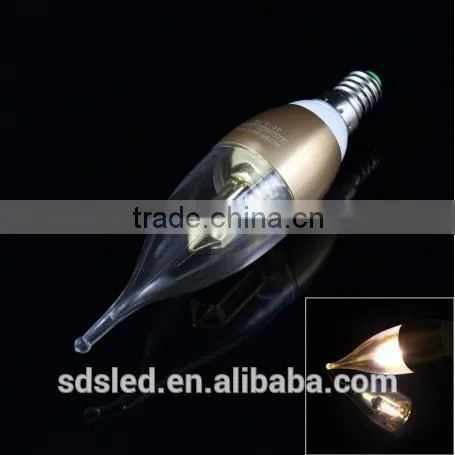 LED Candle bulb 4w E14 led candle light 3014SMD Warm White LED candle bulb light