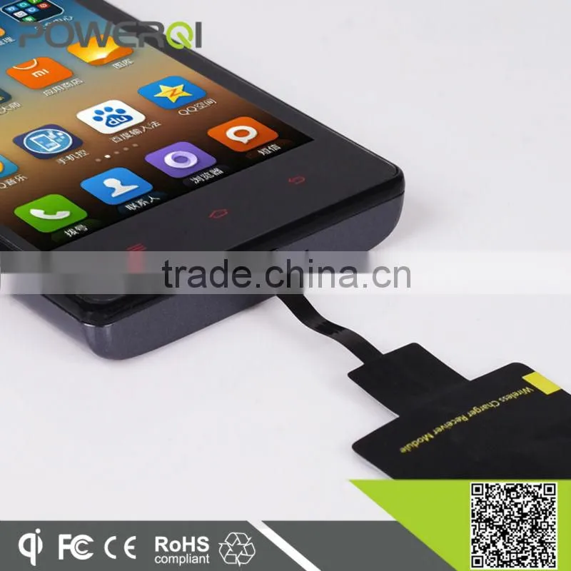 Powerqi universal qi wireless charger receiver module for micro usb phone