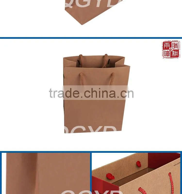 Chinese manufacturer custom reusable bag kraft bag carrier bags