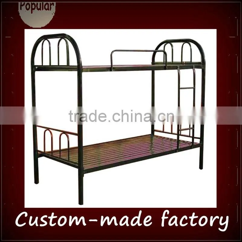steel keel bar mattress base milltary metal bed frame/ military metal bunk beds