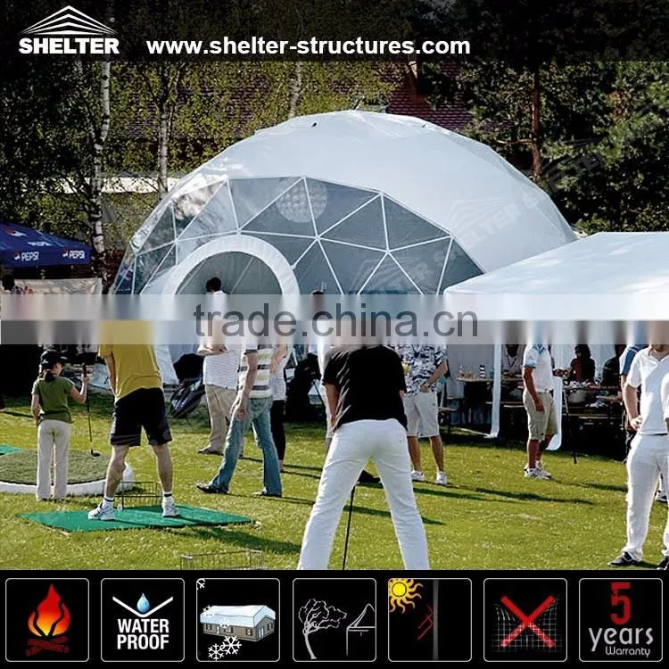 Superior quality outdoor pvc geodesic dome for football field