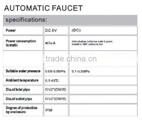 Automatic kitchen sink water tap,sensor faucet QH0108B