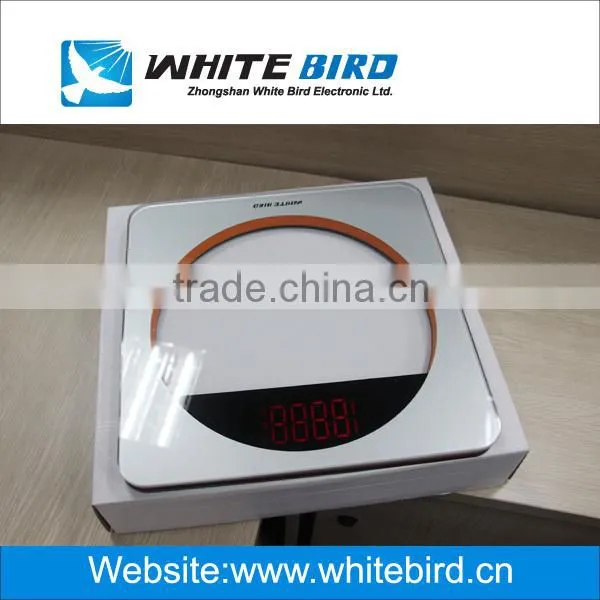 150kg LED tempered glass electronic digital bathroom scale