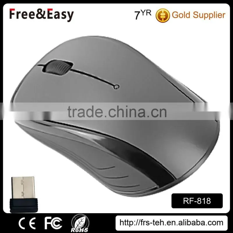 3 buttons rubber wheel mouse wireless laptop mouse