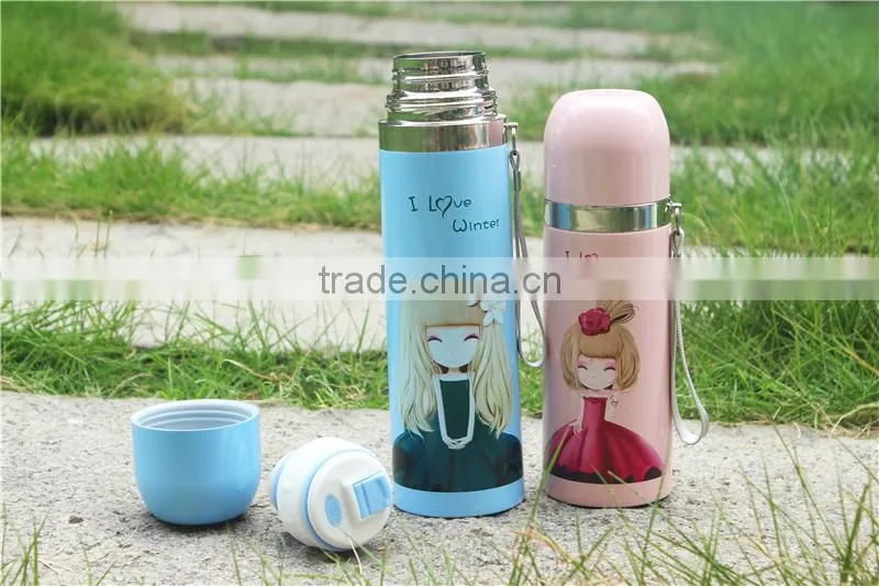diller oem 500ml double wall stainless steel vacuum thermos bullet flask