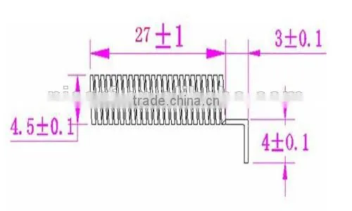 2015 SW315-TH23 Gold Plated Spring Antenna 2.15dBi High Gain 315MHz Antenna