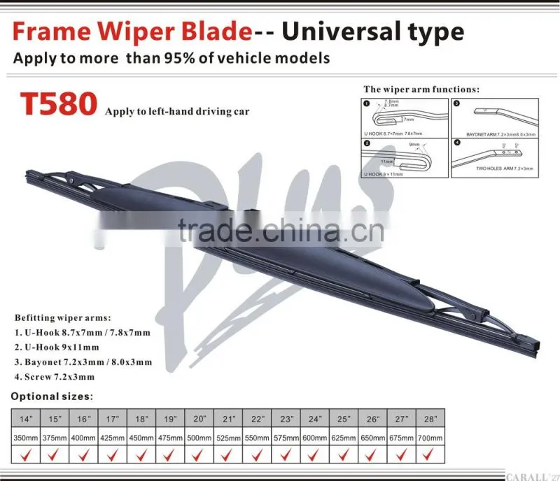 Iran market auto parts samad peugeot 206 wiper blade