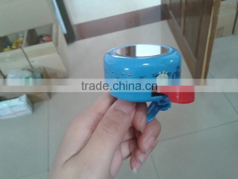 Popular Metal Skull Design kid Mirror Bicycle Bell in Sky Blue