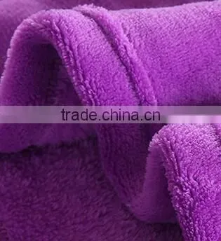 Elegant purple coral fleece blanket