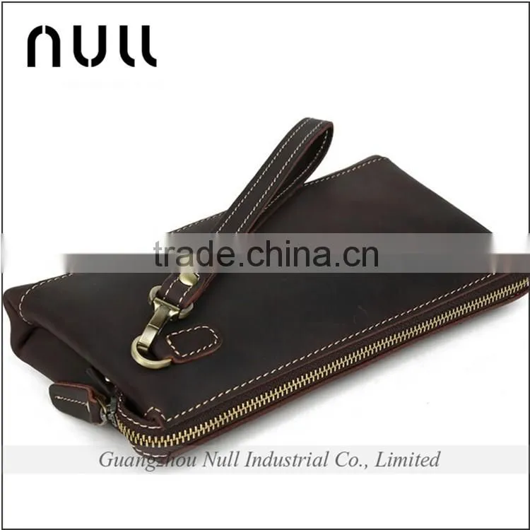 China Old Factory High Quality Leather Male Purse For Cash And Phone