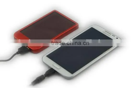 2600 mAH portable solar panel charger solar wireless mobile phone charger