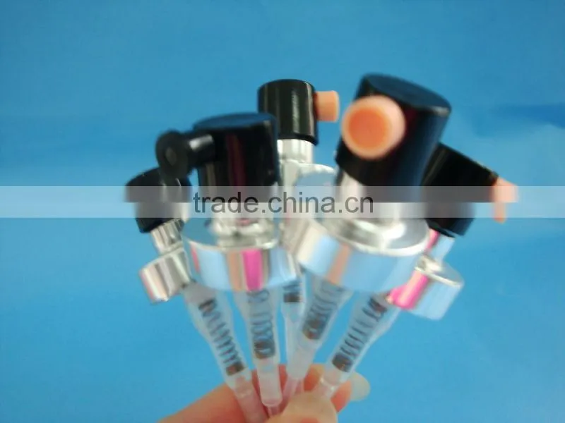 gold aluminium mist sprayer, plastic sprayer,perfume sprayer