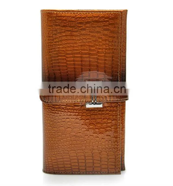 High quality low price wholesale women leather wallet with customer design