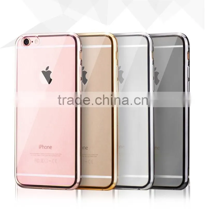 High quality accessories for iPhone 6 6s soft electroplating tpu cell phone cases