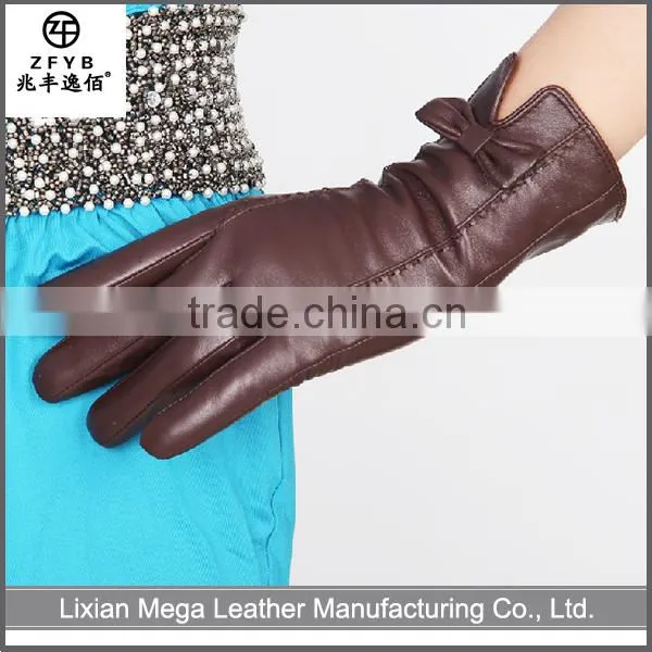 China wholesale custom Women Dress Leather Gloves Woman in alibaba