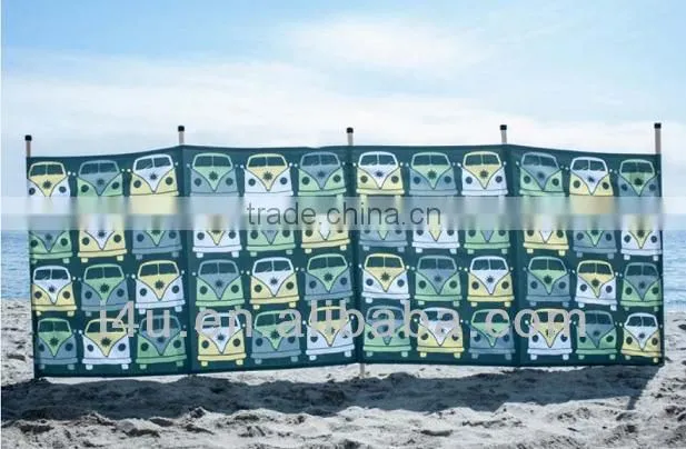 Oxford 7 wooden & steel pole high quality windbreak