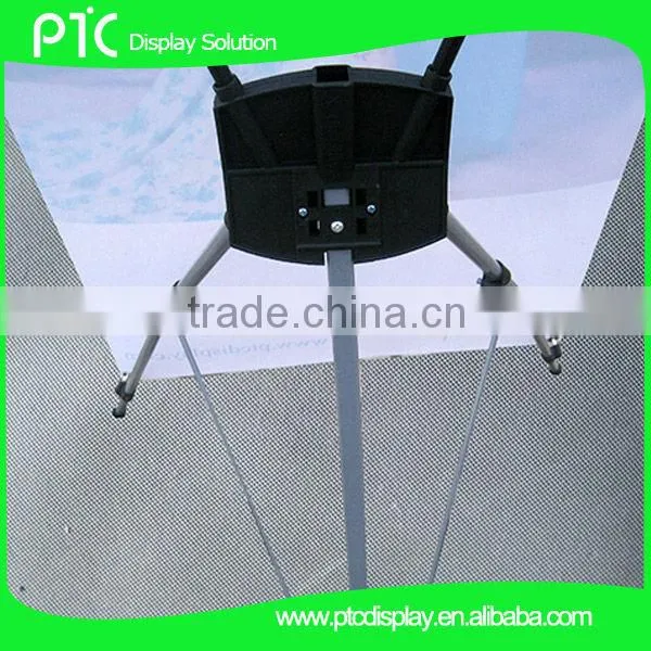 X frame banner with iron pole and fibreglass pole