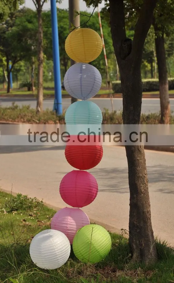 2016 Wholesale cheap paper lanterns Chinese round lanterns wedding paper lanterns