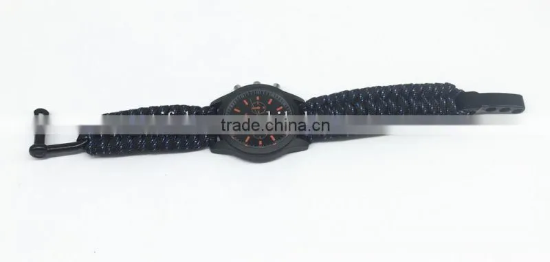 handmade paracord woven watch wrist strap integrated watch bands