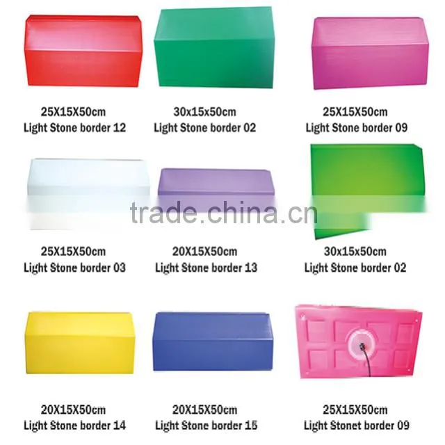 LED series products plastic led curbstone , colorful led curbstone