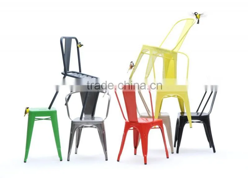 metal chair - red