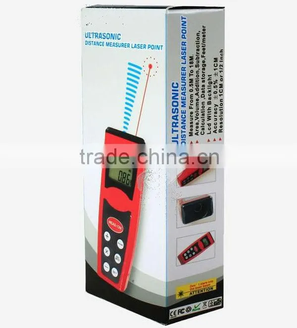 LCD Laser Pointer Ultrasonic measuring distance 2014 New