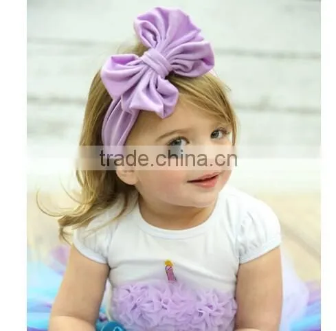 Baby Infant Girls Hair Band Bow Headband Turban Knot Hair Accessories