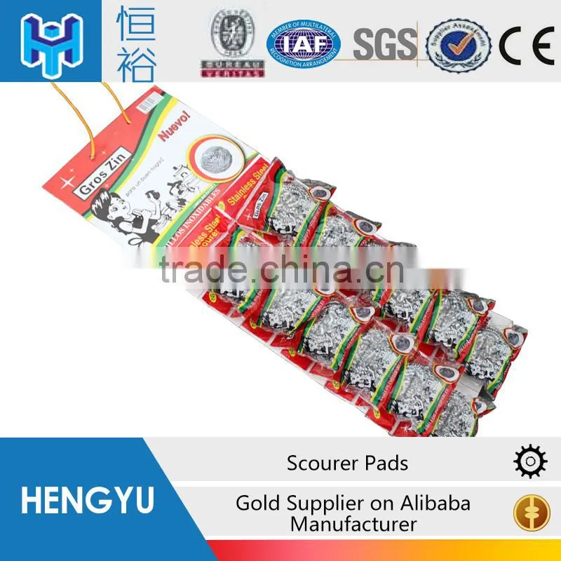 SS410 Spiral scourer using for kitchen cleaning