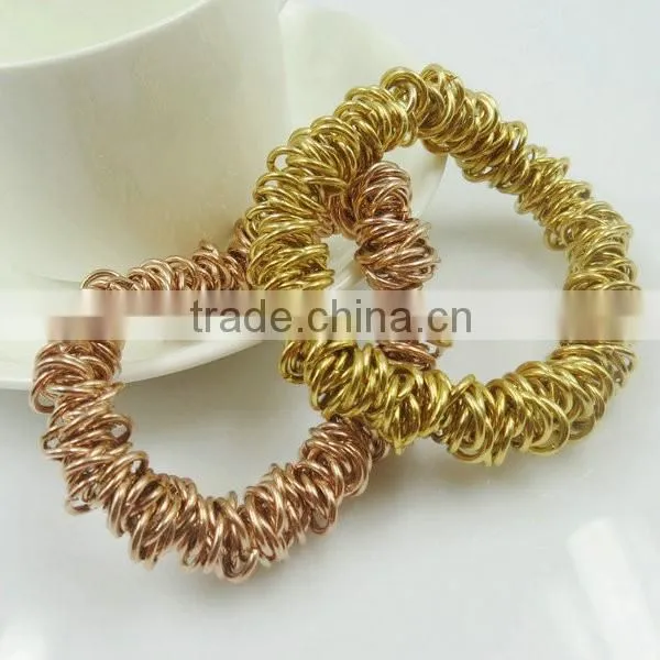 stainless steel jump ring bracelets fashionable bangle