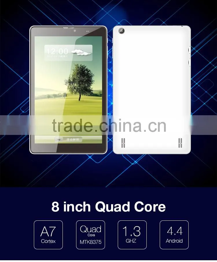 New design MTK8735 Created LTE tablet 4G 8 inch HD screen 1024*600