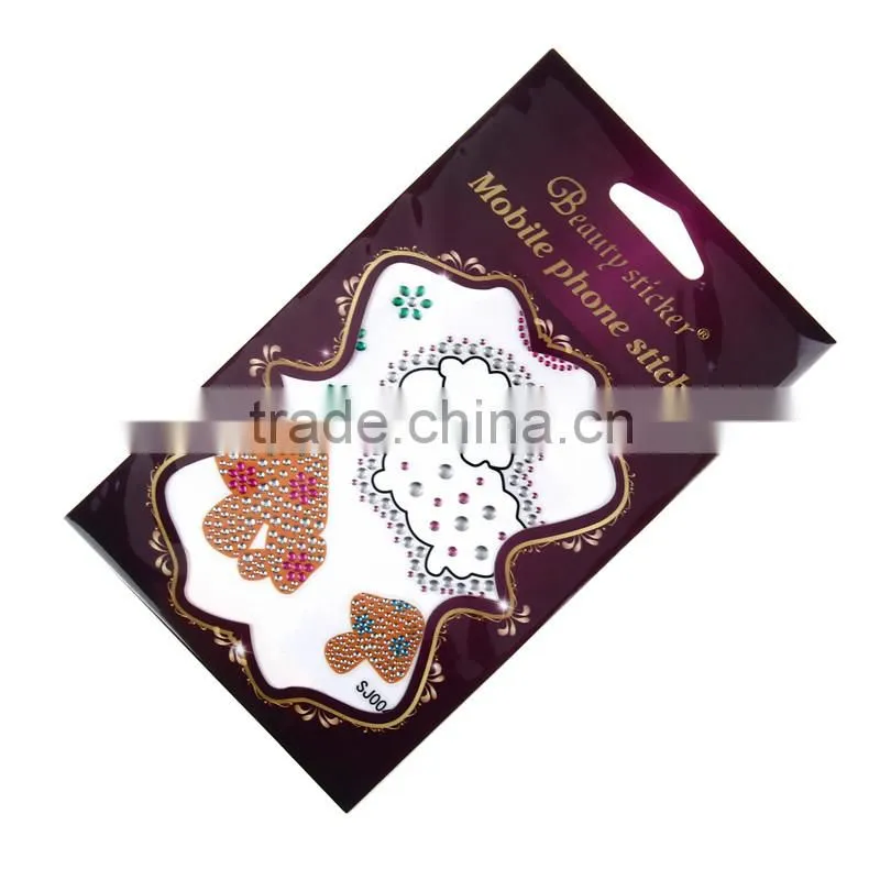 Hand Phone decoration sticker 3D metallic fashionable sticker glowing