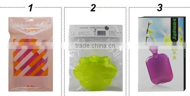Hot 2L PVC hot-water bottle wave blue anti-scald bed warmer