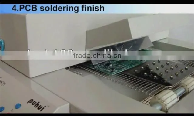 Puhui T960 IR hot air reflow oven, smt reflow solder machine