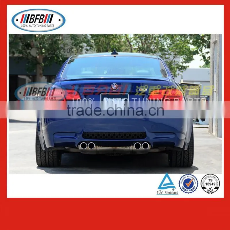 auto black carbon fiber 3 series M3 style E92 For Bmw spoiler lip rear 2006-2012