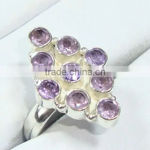 925 Stamped Sterling Silver Citrine Semi Precious Gemstone Pendant