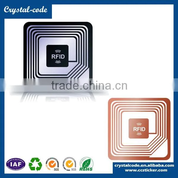 HF UHF 125khz small RFID tags smart antenna label, Paper roll RFID tags 125khz sticker, Waterproof cheap RFID uhf tags