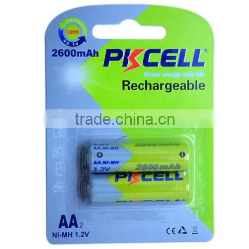 NI-MH telecontroller battery NI-MH AA rechargeable 2600mah 1.2V battery