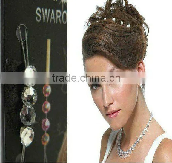 new style hair crystals hair bling crystal diamond hair extensions