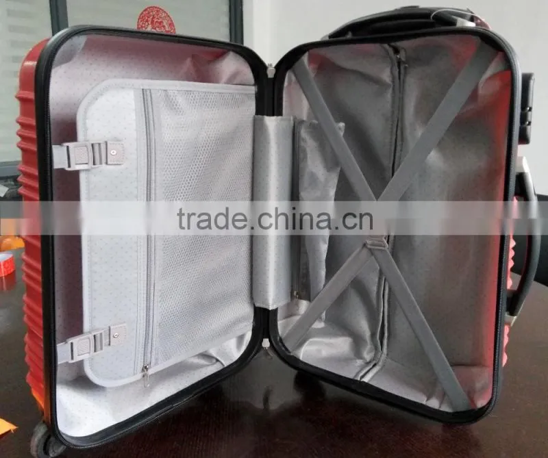 Eminent beautiful colorful ABS+PC 3 piece rolley luggage set