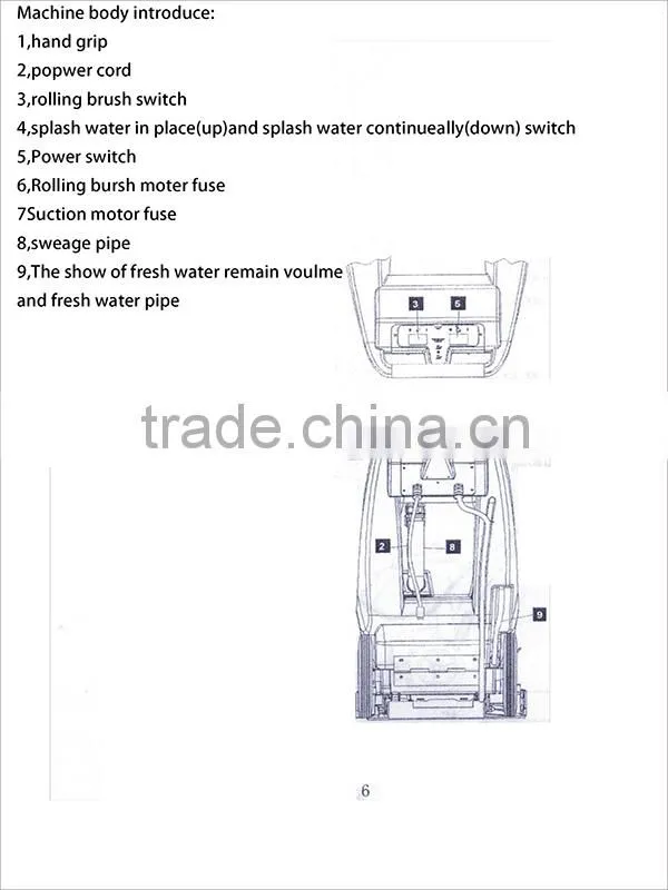 Hot sales 30% off carpet sweeper machine