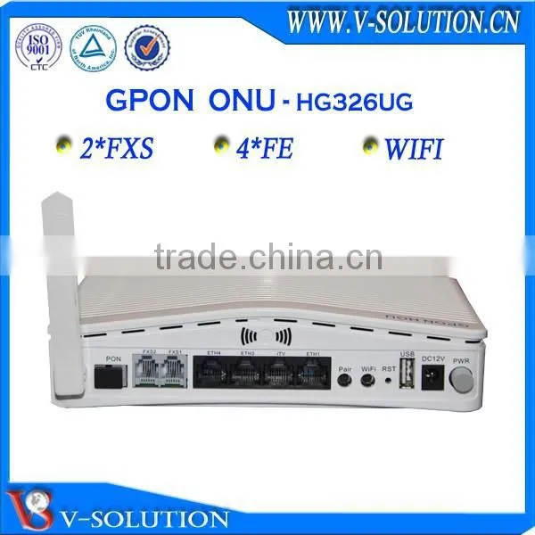 4GE+2FXS+WiFi+USB GPON ONT Wireless WiFi Router VoIP Home Gateway similar with ZTE F660/Huawei HG8245 ONT