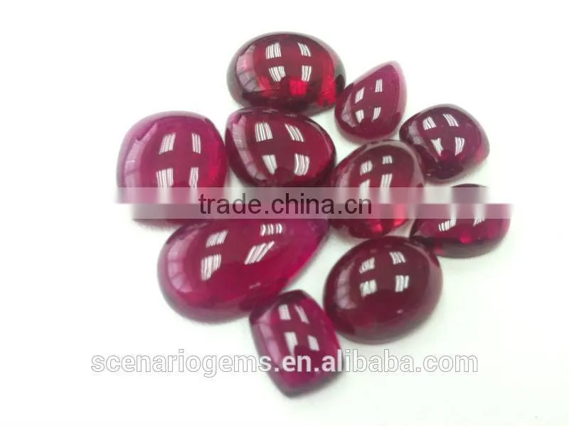 #MMZZ Natural Multi-Shape Cabs Loose Gemstone Rubellite Cabochon