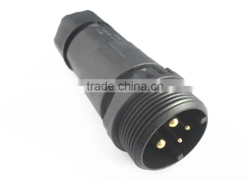 50A/15A high current power cord screw and solder termination waterproof connector