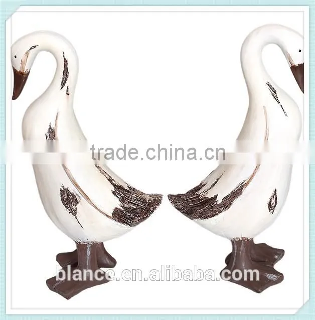 3d handmade resin swan figure for decoration